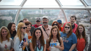 Amarillo Central Church of Christ Group from Texas, USA on the London Eye (July 2013)