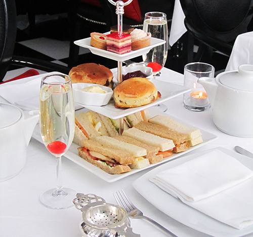 Traditional afternoon tea with champagne option
