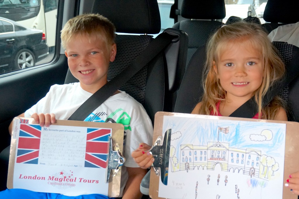 Young visitors learning about the magical of London on a private tour