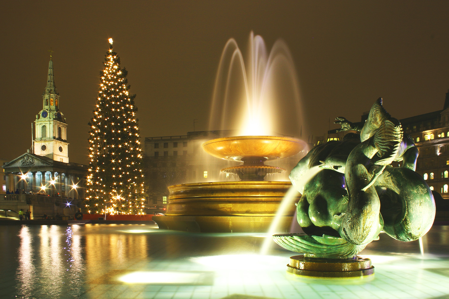 Trafalgar Square London Christmas