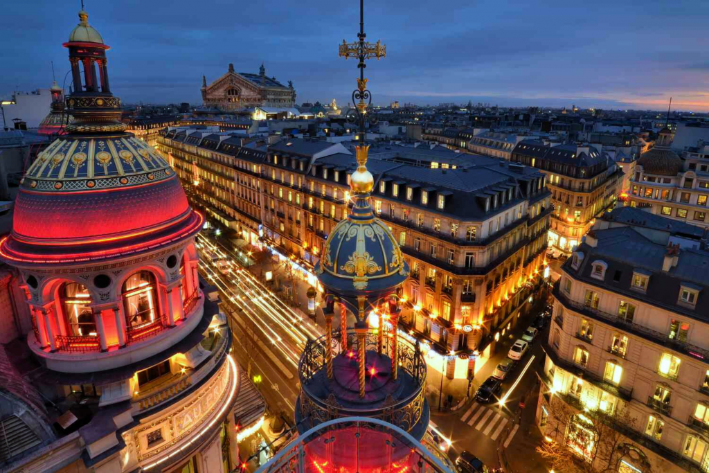 A Parisian skyline kissed by twilight — the perfect setting for romance in the City of Love.