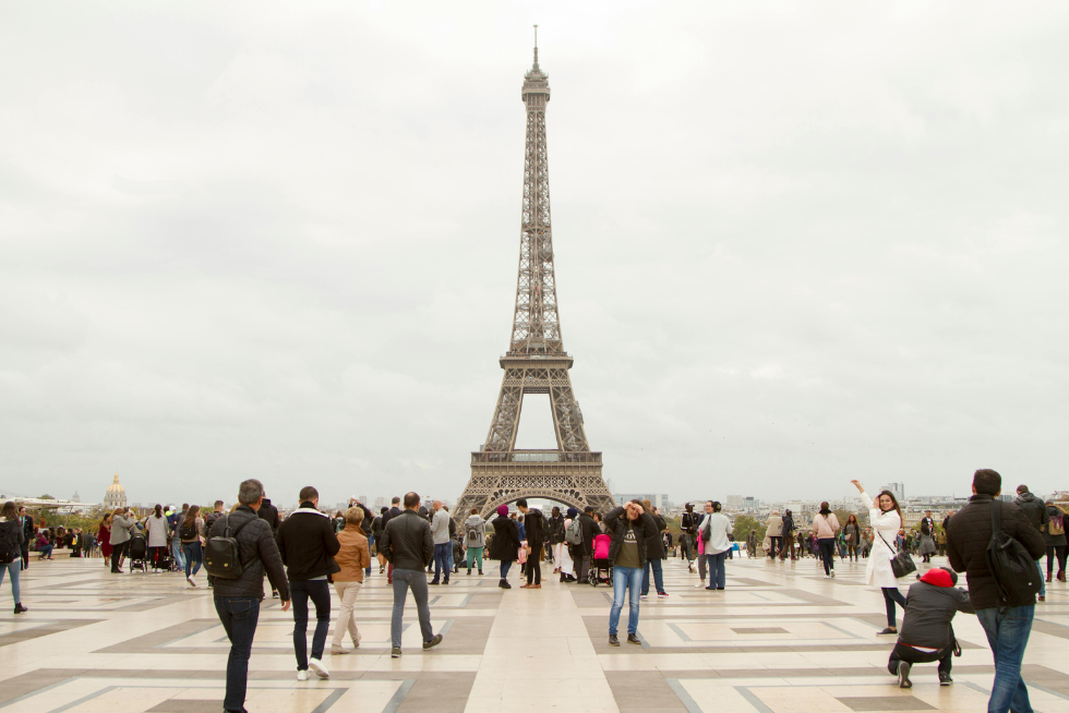 Guests exploring the Eiffel Tower.
