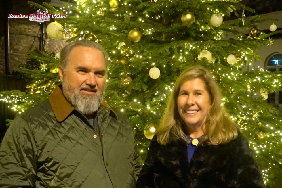 A happy moment shared during their private Christmas tour.