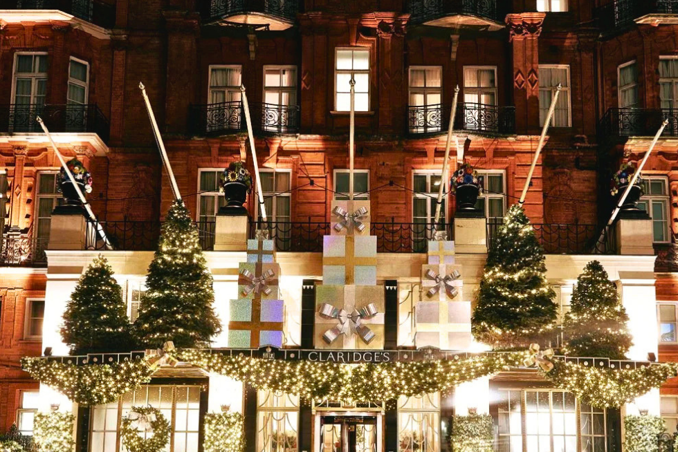 Taking in one of London’s iconic landmarks during the festive season.